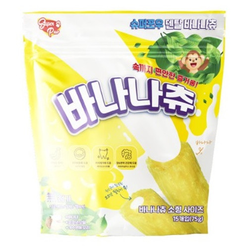 [슈퍼포우] 바나나츄 덴탈껌 파우치15P XS